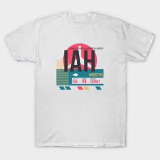 Houston (IAH) Airport // Sunset Baggage Tag T-Shirt